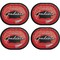 Creative Converting School Spirit Red Graduation Oval Paper Platters 24ct